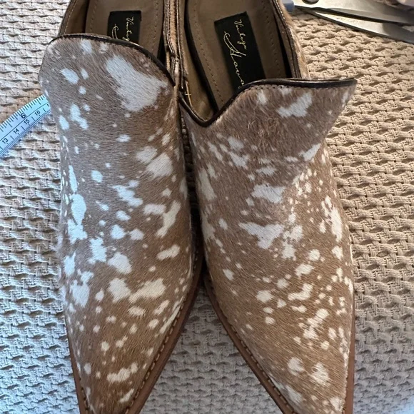 Vintage Havana Tan and Cream Patterned Mules - Picture 5 of 7